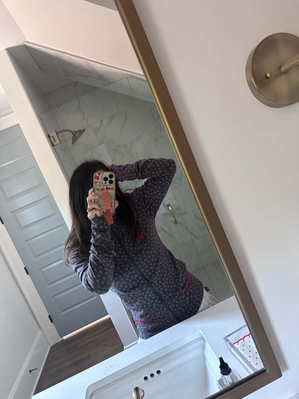 Blutsgeschwister Floral Print Full Zip Hoodie Jacket with Pockets - Picture 5 of 10